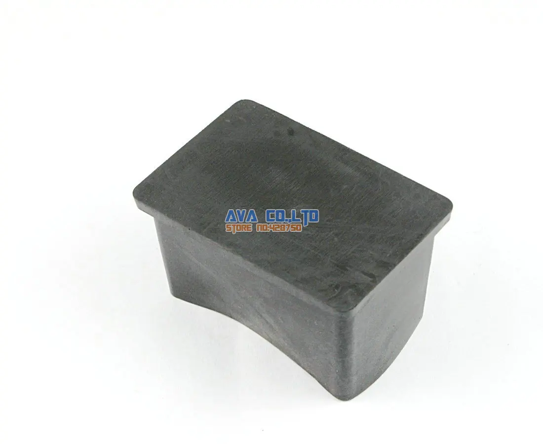 12 Pieces 30 x 50mm Rectangle Rubber Furniture Chair Table Feet Leg