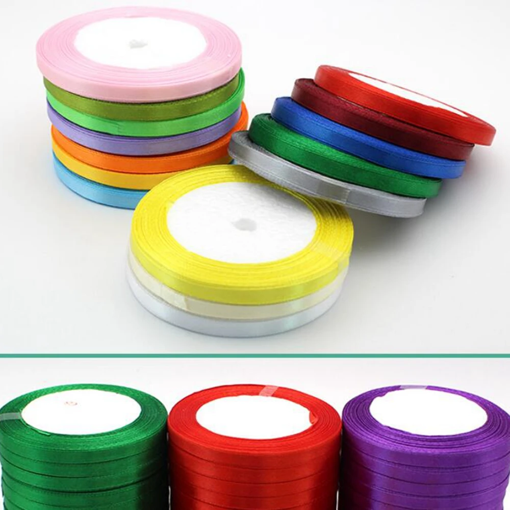 Ткань 6 мм 25 ярдов|polyester ribbon|decorative webbingribbon for sewing |