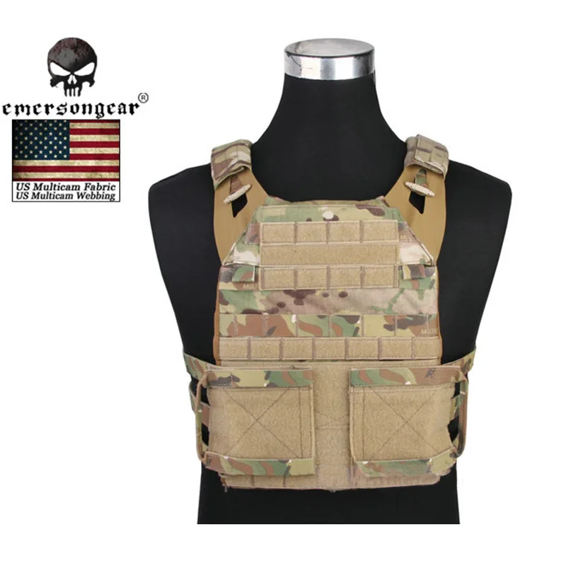 

Emerson Airsoft Tactical Military Paintball Hunting Molle Assault Plate Carrier Vest CP Style Wargame Training Combat Uniform