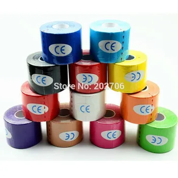 

5cmx5m Water resistance kinesiology tape Sports Muscles Care Elastic Physio Therapeutic Tape 11colors can choose, 15pcs/lot!