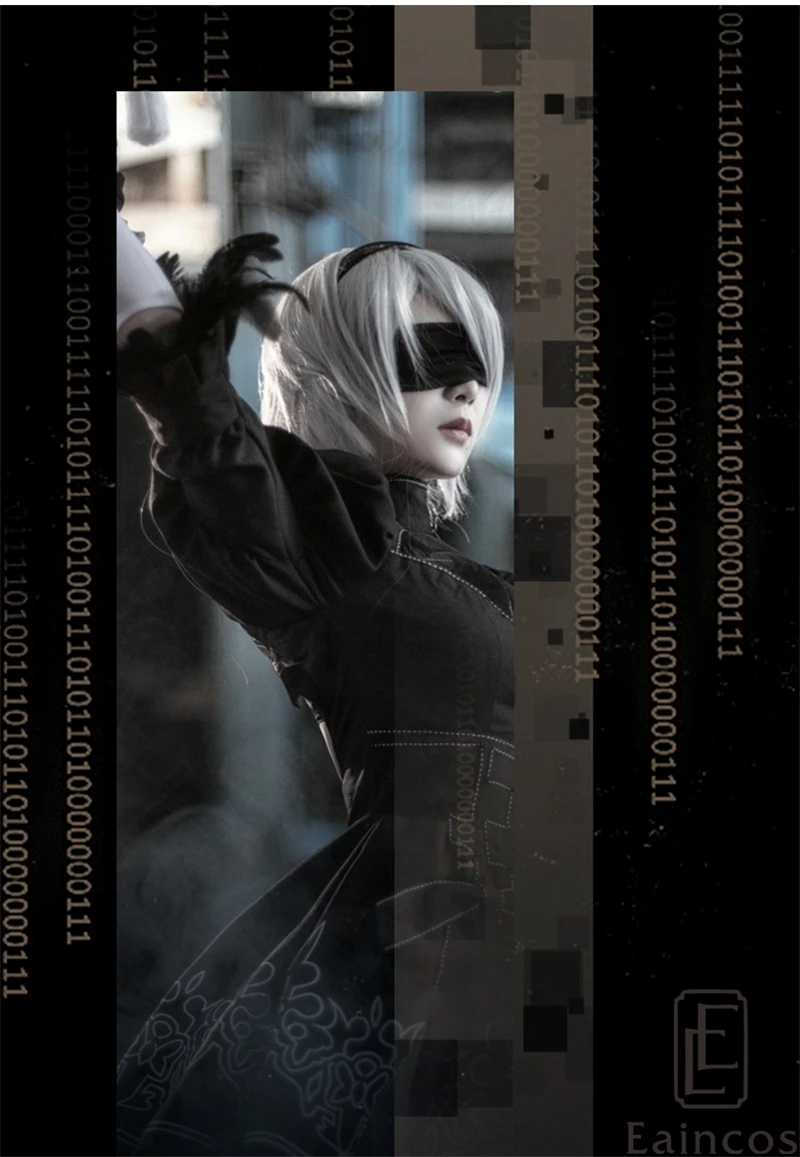 Горячая игра НИР автоматов 2b форма yorha № 2 Тип B Косплэй Хэллоуин Детский костюм для вечеринок Полный комплект Индивидуальные Размеры