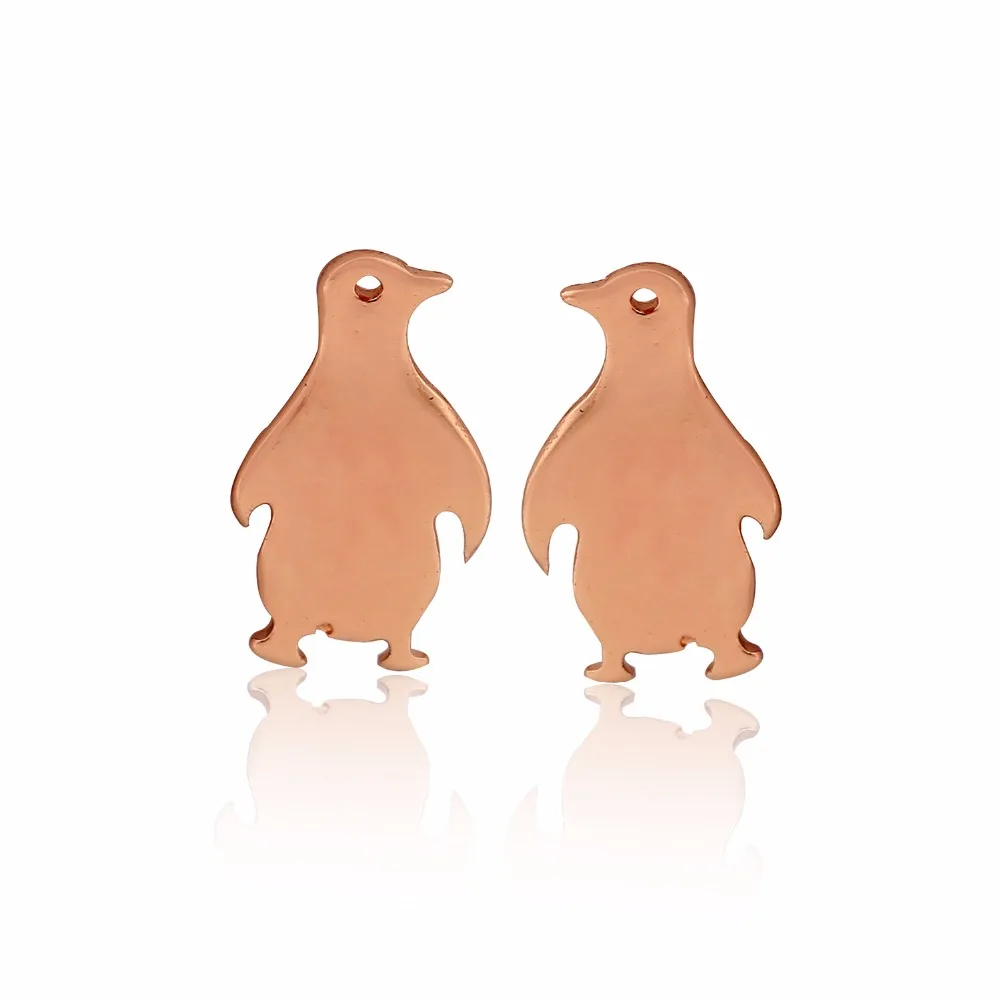 Jisensp новые Мультяшные пингвин серьги-гвоздики с животными для женщин ювелирные изделия подарок простые мужские аксессуары State Мужские сережки oorbellen