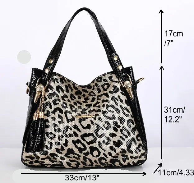 Большая леопардовая сумка, женские сумки через плечо, роскошные леопардовые сумки, лакированная кожаная сумка-тоут, женские сумки
