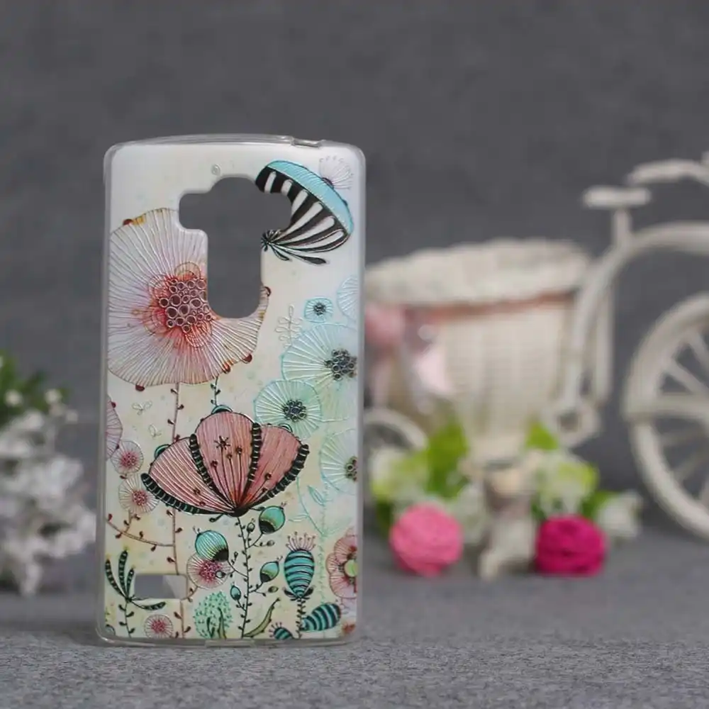 Чехол для LG G4Beat мягкий силиконовый чехол накладка с рисунком цветов G4S G4 Beat G4s H736