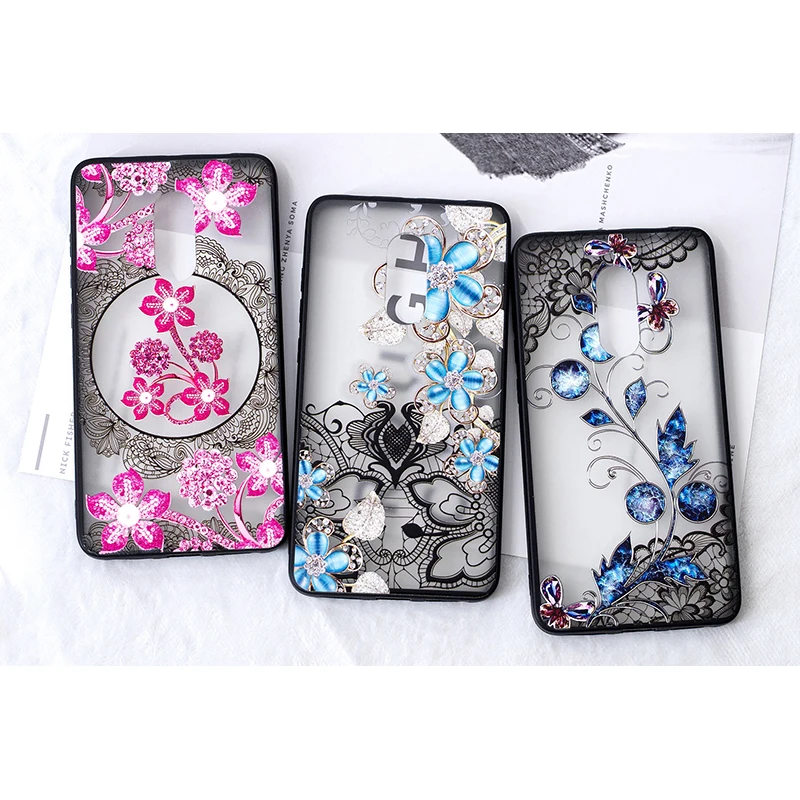 

3D flower Lace case for xiaomi redmi note4 note 4x floral printed plastic hard back cover fundas coque hoesje kryt tok etui