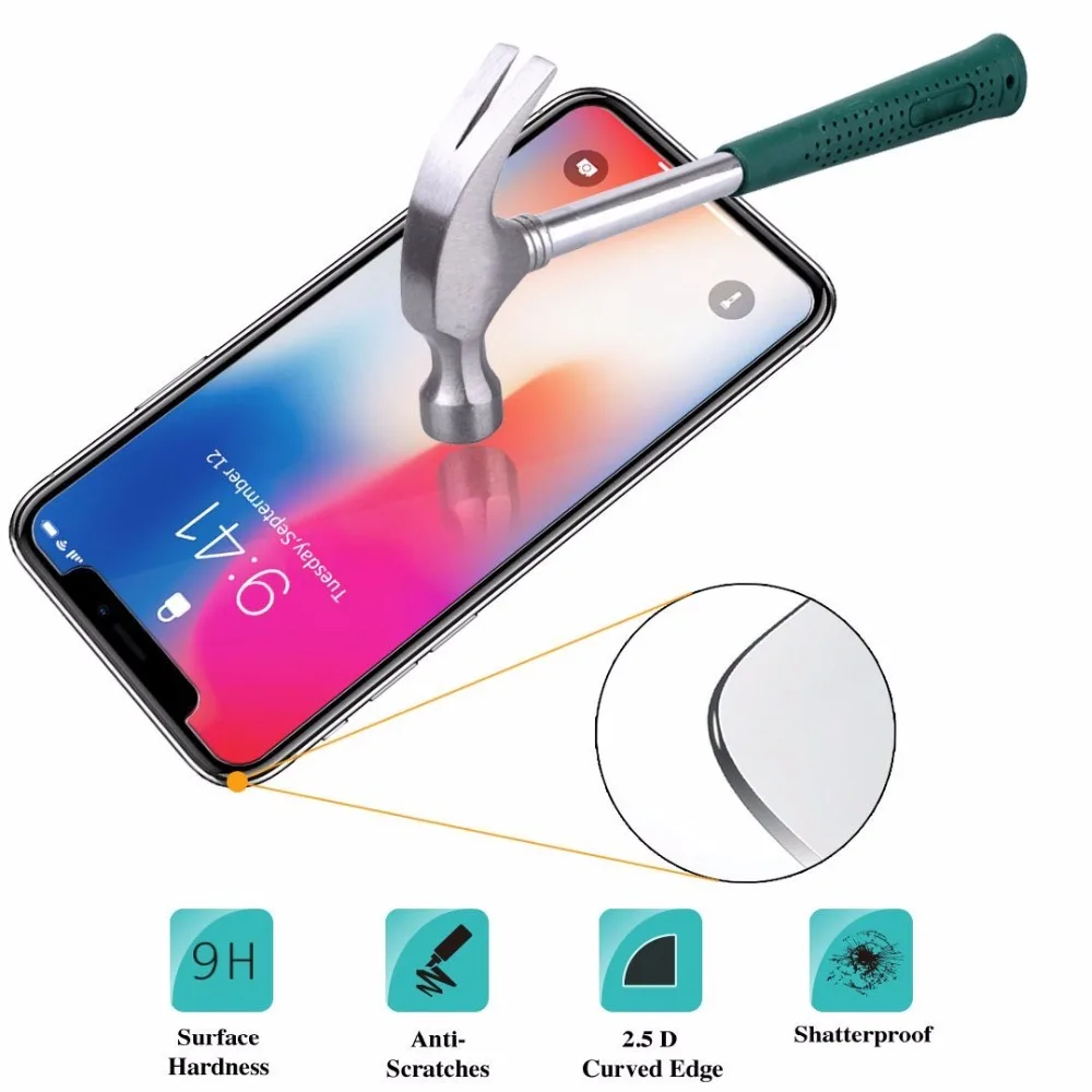  9H 026mm Explosion-Proof Gehärtetes Glas Für iPhone X Zehn 10 8 7 6 6S Plus 5 5S SE XS Max XR XS 11