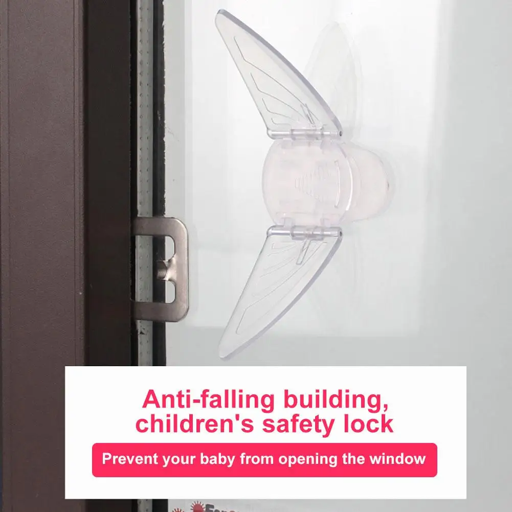 

Adhesive Children Baby Safety Lock for Sliding Window Push-pull Door Closet