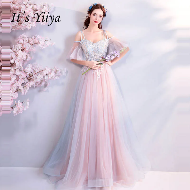 Это Yiiya вечерние платья с цветами, с открытыми плечами, с открытой спиной, на шнуровке, с бисером, роскошные сексуальные вечерние платья, вечерние платья, платья для выпускного вечера LX795
