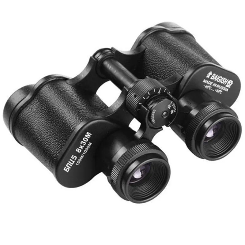 

8X30 Telescope BAK4 Binoculars Prism Metal Body Zoom Optical Hunting Spyglass Camping Telescope Vulcanized HD Binoculars