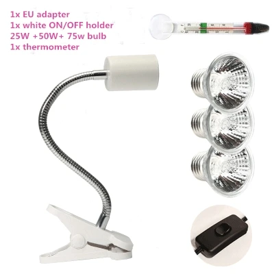 3 lamps white holder