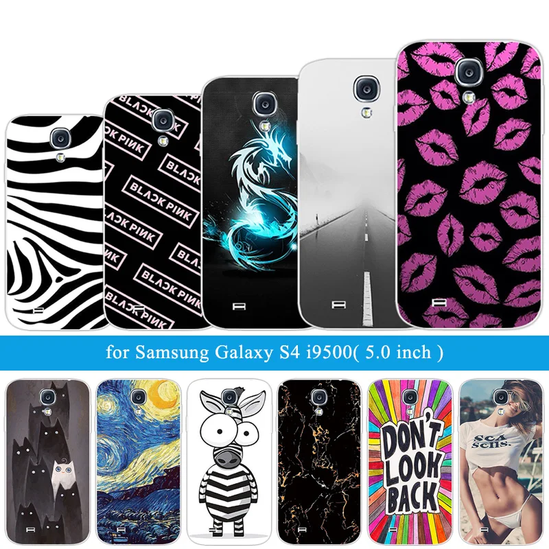 Мягкие прозрачные силиконовые чехлы для телефонов Samsung Galaxy S4 5 0 дюйма i9500 защитная