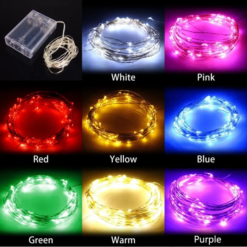 3m Copper Wire Led Lights Neon Waterproof Fairy Holiday 3m Copper Wire Led Lights Neon