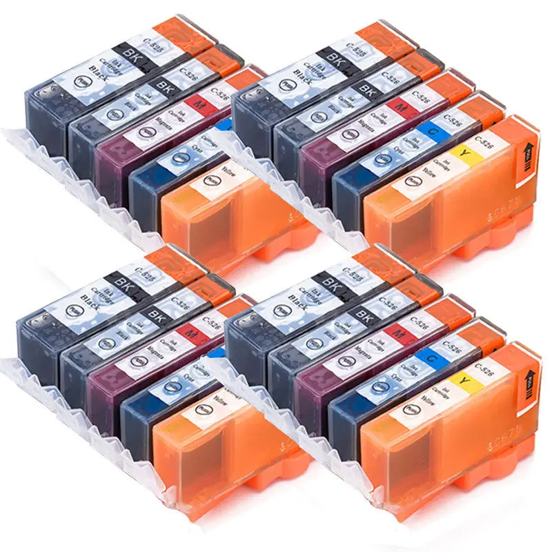 

20x PGI-525 CLI-526 XL Ink Cartridges for CANON PIXMA IP4850 IP4950 MG5150 MG5250 MG5350 MG6150 MG6220 MG6250 MG8150