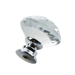 10 шт. 30 мм кристалл алмаза Стекло Дверь Ящик Кабинет Мебель ручка винт