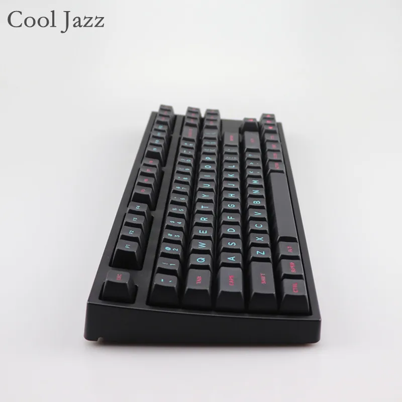 

Cool Jazz Miami Etched Coloring fonts SA PBT keycap for Cherry mx mechanical keyboard iso keycaps