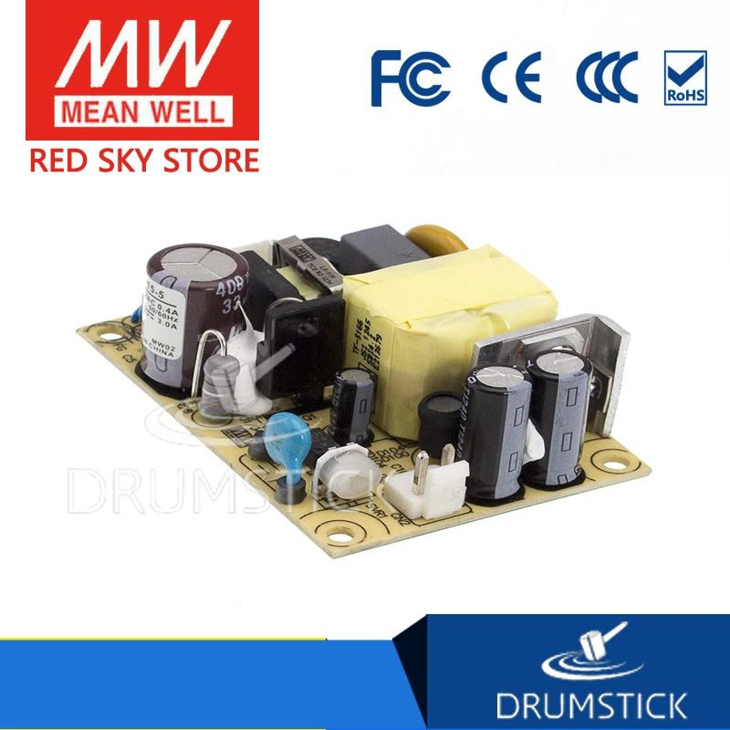 

MEAN WELL EPS-15-7.5 7.5V 2A meanwell EPS-15 7.5V 15W Single Output Switching Power Supply