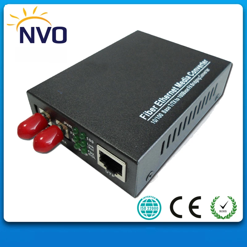 10/100M Multi Mode Duplex SC Connector External power supply Euro Charger 2KM Fiber Optic Media Convertor | Мобильные телефоны и