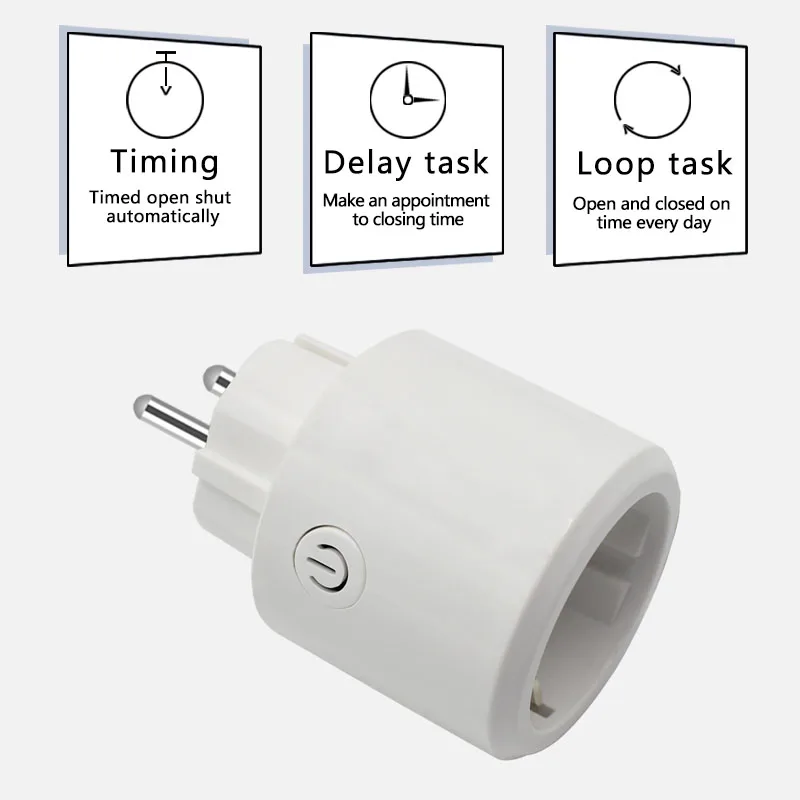 Wifi Smart Power Plug Outlet Sockets Remote Control Timing Function Monitoring Works with Amazon Alexa Google Home Homekit Wifi Smart Power Plug Outlet Sockets Remote Control Timing Function Monitoring Works with Amazon Alexa Google Home Homekit