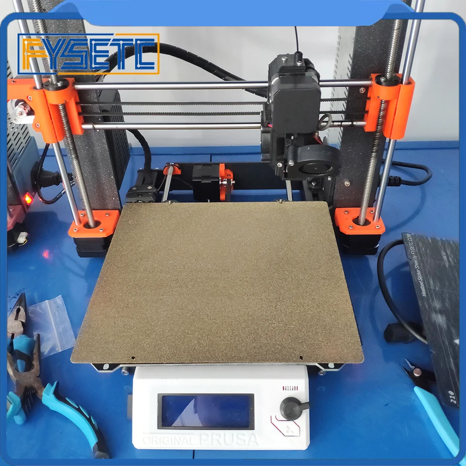 Prusa I3 MK3 MK52 Double Sided Textured PEI Spring Steel Sheet