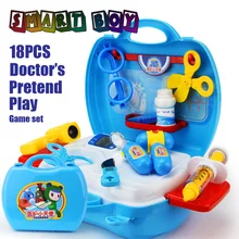 Pretend Play Doctor Medical Kit Box Learning&Education Children toys DIY Toy safty boys girls toy Adorable Gift Role Play game