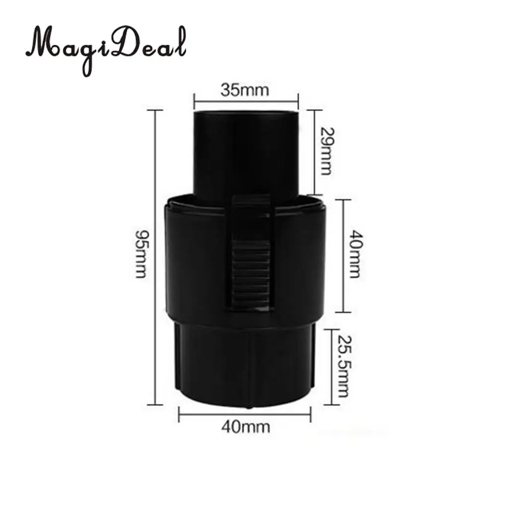 Vacuum Cleaner Brush Nozzle Hose Connector Adapter 35mm/40mm Black