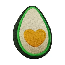 Авокадо Фрукты патчи на заказ дизайн вышивка патчи Одежда Украшение поставка тканей наклейки гладить на патчи