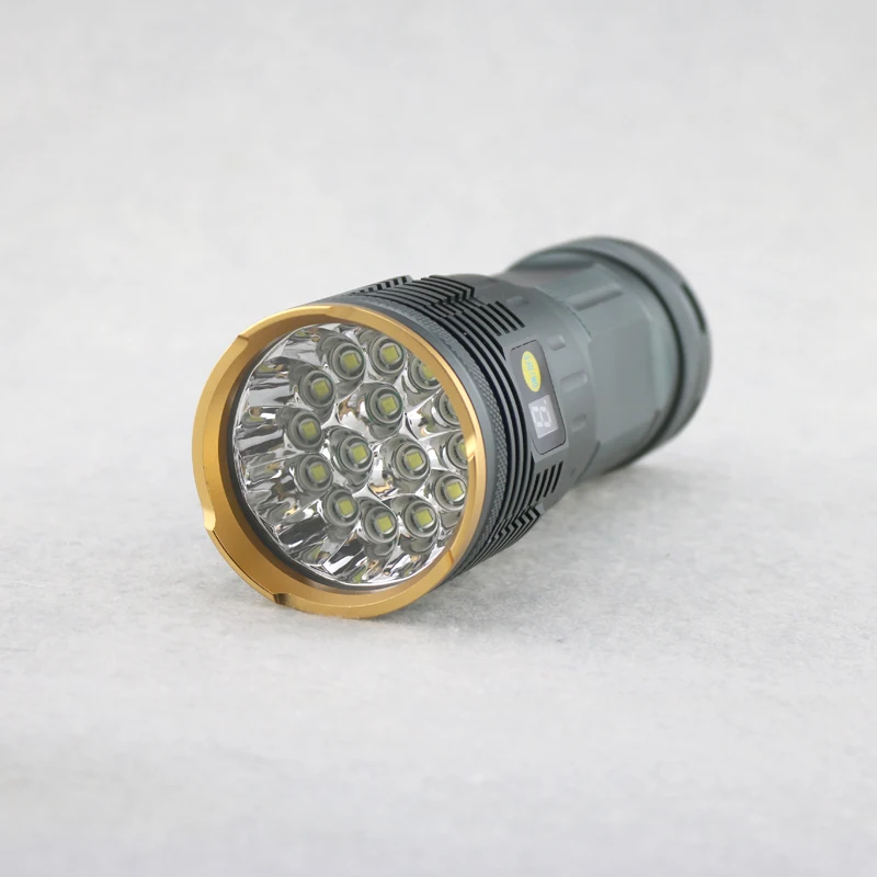 Bcmxjvh 28000lm 15T6 taitcal ЖК-дисплей Дисплей Интеллектуальный фонарик 15x CREE T6 LED Охота кемпинг фонарик с 18650 Батарея