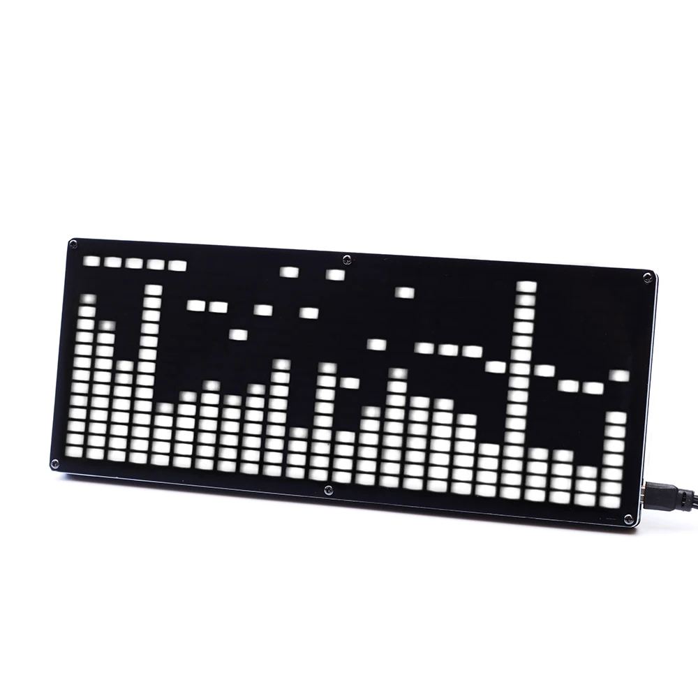 16 ряд 24 колонки музыкальный спектр Набор DIY светодиодный цифровой музыкальный спектр дисплей комплект светодиодный модуль