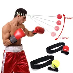 Эластичность головная повязка носить боксерское оборудование боевой мяч скорость тренировки мяч Муай Тай тренажер быстро пробивая