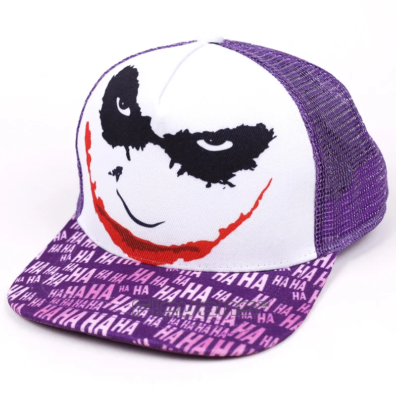 

DC COMIC The Joker Baseball Snapback Caps Summer Sun Hats Punk Style Hip Hop Caps For Men Women