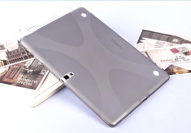 

X Line Soft TPU Case Silicon Cover Semi Transparent Clear Gel Cover Anti slip Skin For Samsung Galaxy Tab S 10.5 T800 T805C Case