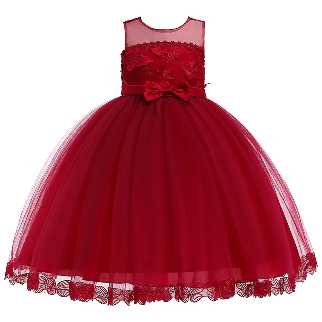 

First Communion Dresses Girls Water-soluble Lace Infant Toddler Pageant Flower Girl Dresses Bridesmaid Wedding Dress