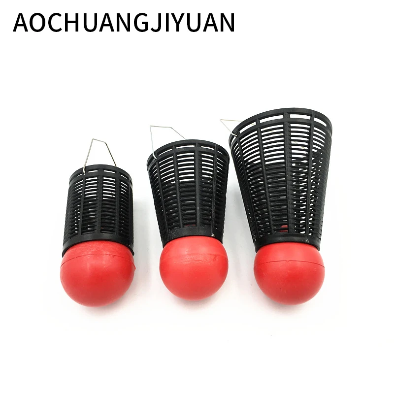 

Small Bait Cage Fishing Trap Basket Feeder Holder Stainless Steel Wire Fishing Lure Cage Fish Bait Fishing Accessories Tackle