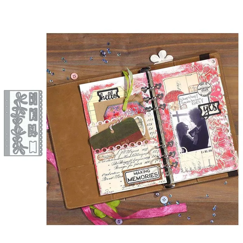 

Metal Cutting Dies planner essentials 4 Stencils Flower For DIY Scrapbooking Album Paper Card Decorative Craft Embossing