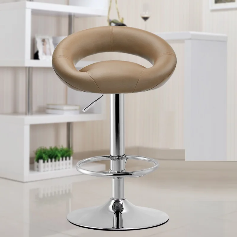 brown black color bar stool PU leather rotation lifting chair bar lifting stool free shipping living