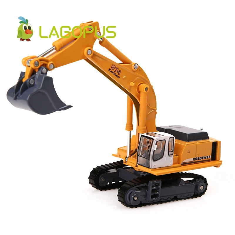 

lagopus 1:87 Crawler Excavator Metal Zinc Alloy ABS Mini Construction Engineering Vehicles Car Toy Mini Gift Cars for Kids