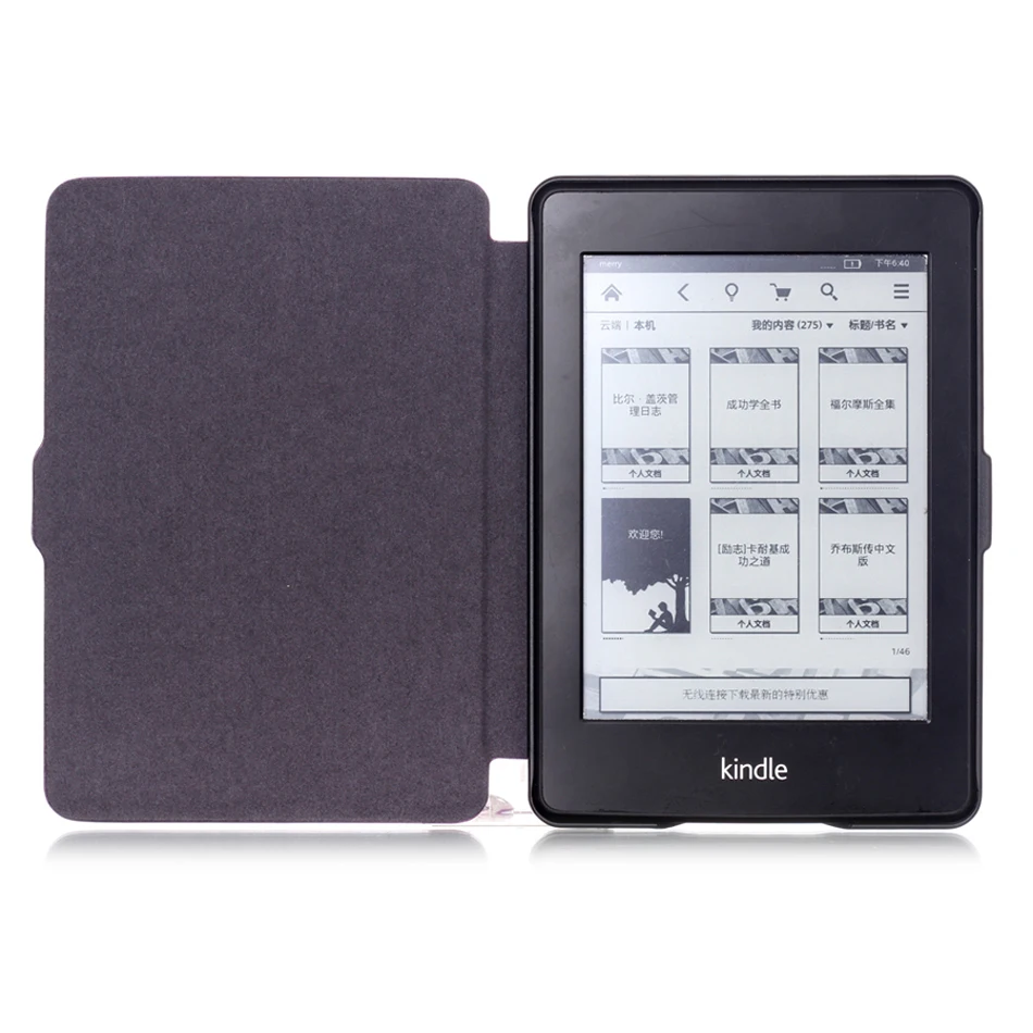 Капа для Amazon Kindle Paperwhite 1/2/3 6 дюймов для чтения электронных книг Tablet Smart Sleep/Wake из искусственной кожи чехол крышка со стилусом