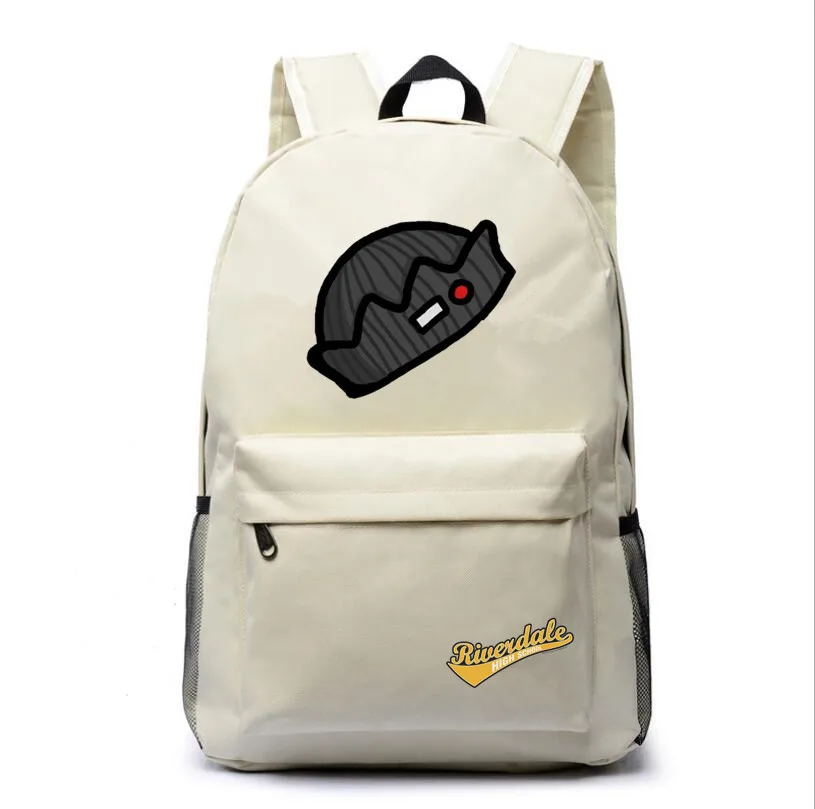 

Riverdale white Backpack laptop bag School Bags bookbag rucksack