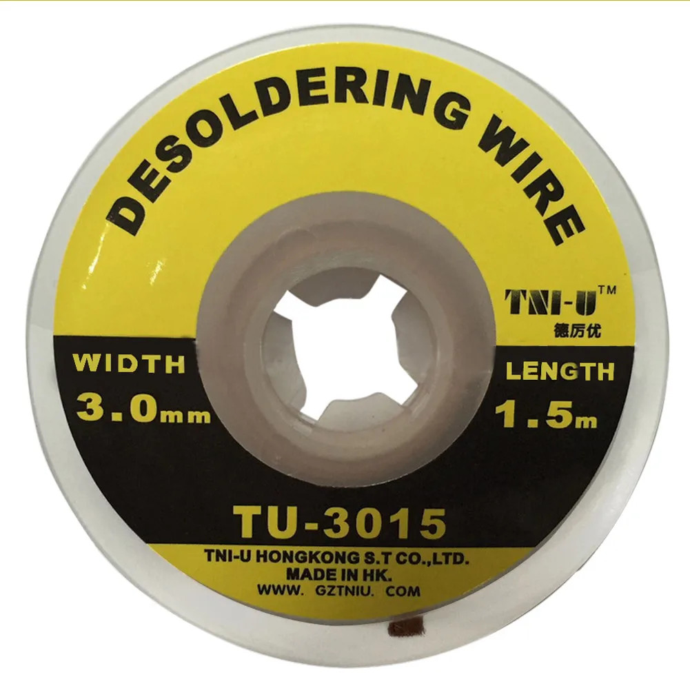 New 5 ft. 3mm Braid Solder Remover Wick Soldering Welding Desoldering