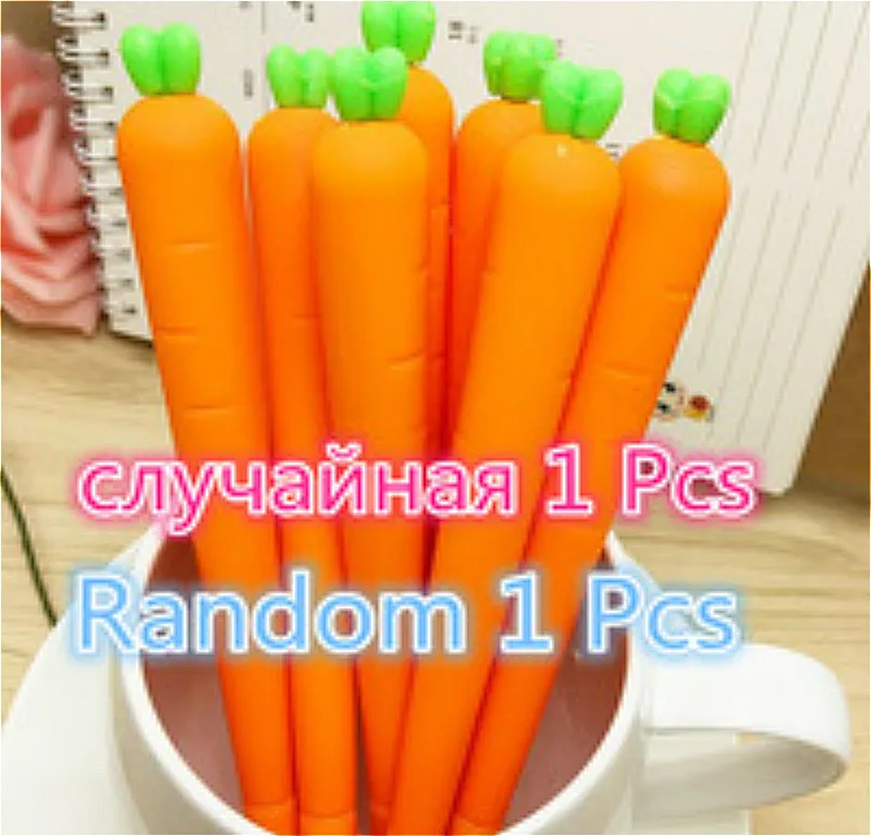 

0.4mm Kawaii Plastic Ink Creative Gel Pen Carrot model Neutral Pens School Writing Office Supplies Pen Cute China Stationery