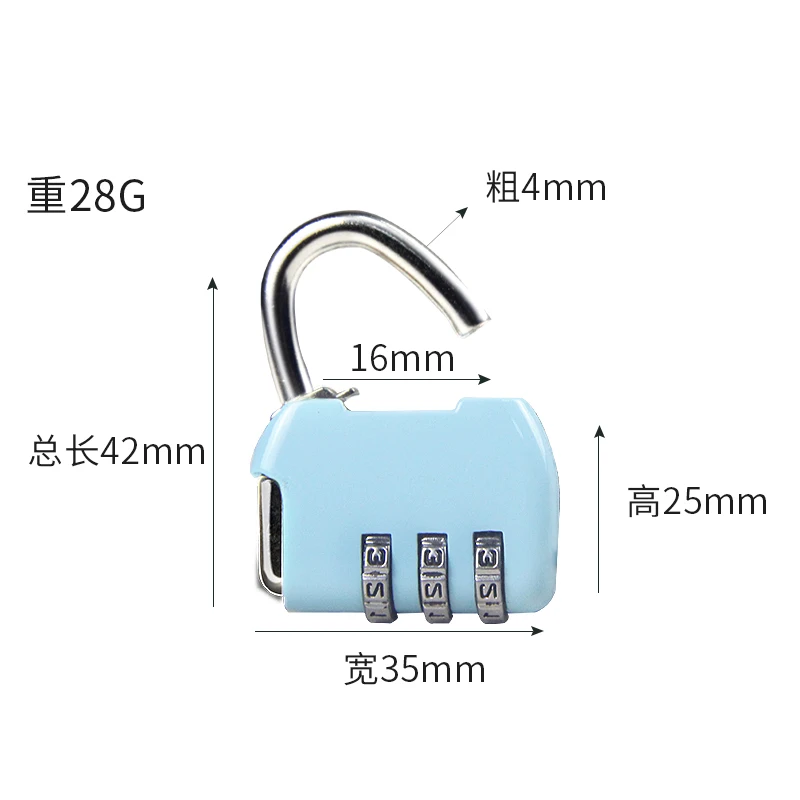 

ITAS114 Combination Lock Small Convenient to Carry Buy One Get One Free Suitable for Suitcases Lockers