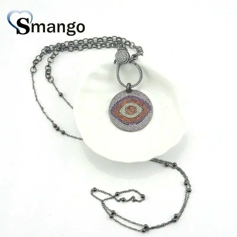 

Pop Charms,Fashion Jewelry, The Rainbow Series Jewelry ,Black Eyes Shape Pendant Necklace, Can Wholesale,3Pieces