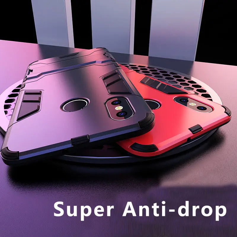 360 Hybrid For Xiaomi Mi 8 A1 A2 Lite Max 3 2 Mix Full Protective Cover Redmi Note 5 6 Pro S2 6A Kickstand Stand Cases |