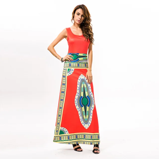 top design sexy long dress fashion long dress pharaoh printing national classic high stretch big dress