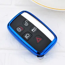 Miękka obudowa kluczyka do samochodu TPU do Land rovera A9 Range Rover Sport Evoque Freelander 2 Jaguar XE XJ XJL XF C-X16 V12 gitara F X Typ