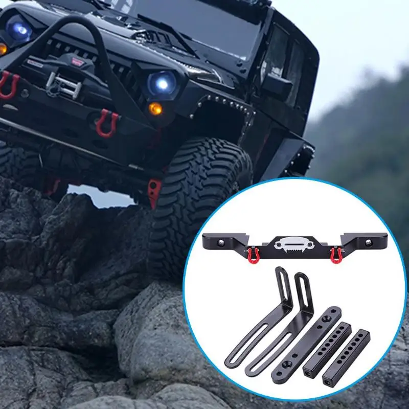 Передний бампер с 2 шт. огнями для TRX 4 Rc4wd Axial scx10 игрушечный альпинистский