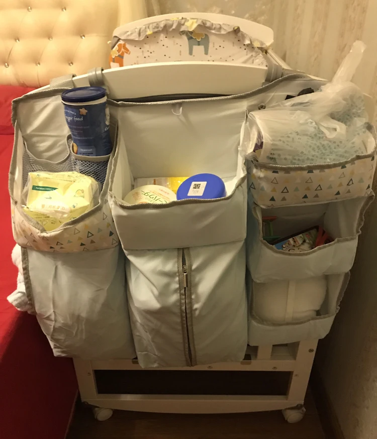 Baby-Bed-Organizer-Newborn-Diaper-Stacker-Nursery-Bag-Baby-Crib-Bedding-Set-Accessories-Infant-Baby-Items-Toys-Holder-Storage-09