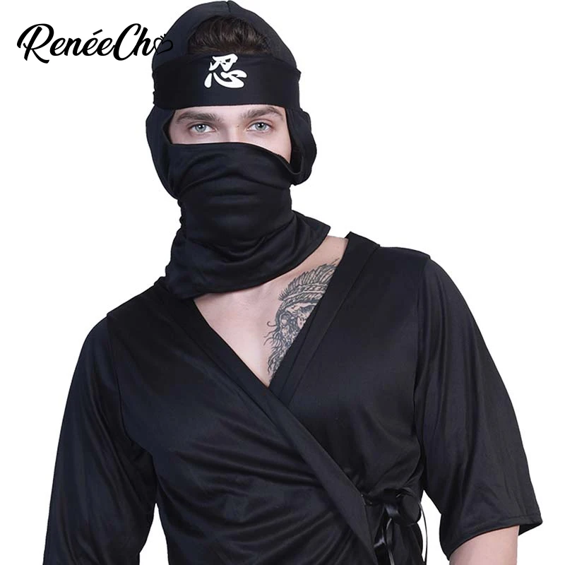 Мужской костюм для Хэллоуина Reneecho невидимый Shinobi Ninja убийца косплей фантазия