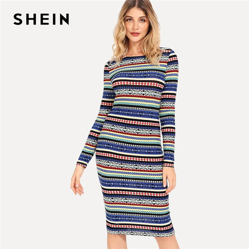 shein knee length dresses