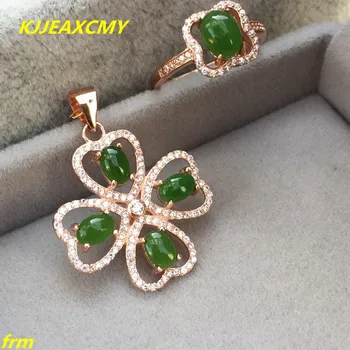 

KJJEAXCMY Fine jewelry 925 silver inlaid natural colorful treasure and Jasmine Ladies jewelry set flawless